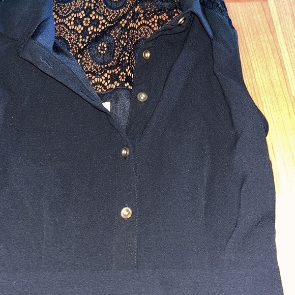 Speechless little black dress button front lace back sleeveless Size XS - Picture 3 of 8